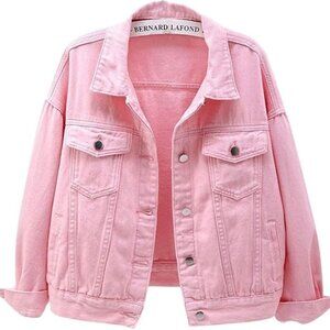 Candy Pink Denim Jacket